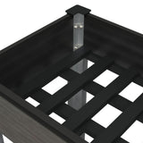 Garden Raised Bed with Shelf Grey 100x50x75 cm WPC 362569