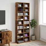 CD Cabinet Old Wood 65 x 23.5 x 175 cm Engineered Wood 8012664
