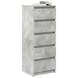 Sideboard with Drawers Concrete Grey 37.5x35x99 cm Engineered Wood 861763
