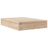 Bed Frame without Mattress 160x200 cm Solid Wood Pine 3282369