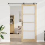 Sliding Door ORKDAL Natural and Black 93 x 232 cm 3332011
