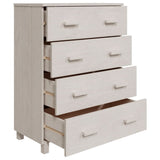 Sideboard HAMAR White 79x40x103.5 cm Solid Wood Pine 340425