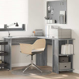 Corner Desk Grey Sonoma 140 x 113.5 x 75 cm Engineered Wood 869559