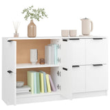 Sideboards 2 pcs White 60x30x70 cm Engineered Wood 3115804