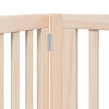 Dog Gate with Door Foldable 10 Panels 800 cm Poplar Wood 3155667