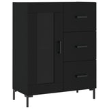 Highboard Black 69.5x34x180 cm Engineered Wood 3189510
