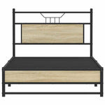 Bed Frame without Mattress Sonoma Oak 100x200 cm Engineered Wood 4106957