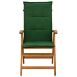 Reclining Garden Chairs 8 pcs Natural Solid Acacia Wood 3434481