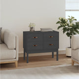 Console Cabinet Grey 90x40x78 cm Solid Wood Pine 821741
