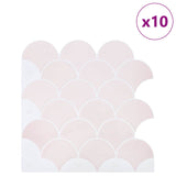 Fish Scale Tile 50 pcs Light Pink 30 x 30 cm 42046221