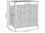Laundry Basket 44x34x64 cm Water Hyacinth 355186