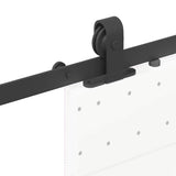 Sliding Door Hardware Kit 213 cm Steel Black 4009719