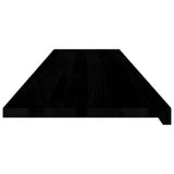 Window Sills 2 pcs Brown Black 160x40x2 cm Solid Wood Oak 4009204