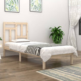 Bed Frame without Mattress 90x190 cm Single Solid Wood Pine 3104508