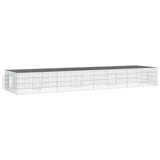 4-Panel Rabbit Cage 433x109x54 cm Galvanised Iron 171565