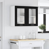 Hanging Cabinet Lyon Black Oak 80 x 31 x 60 cm Engineered Wood 863147