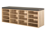 Multi-Storage Shoe Rack w/ 14 Compartments Cushion Moving Shelves Solid Frame Foot Pads Home Office T3398P344820