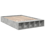 Bed Frame without Mattress Concrete Grey 120x190 cm Small Double 3280597