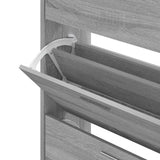 Shoe Cabinet Grey Sonoma 63x24x104 cm Engineered Wood 342568