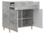 Sideboard Concrete Grey 66 x 34.5 x 90 cm Engineered Wood 894638