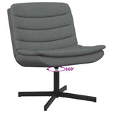 Swivel Chair Dark Grey 63 x 75 x 76 cm Fabric 42007351