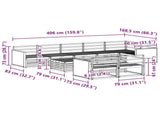 Outdoor Sofa Set 9 pcs 3383532