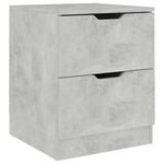 ZNTS Bedside Cabinet Concrete Grey 40x40x50 cm Engineered Wood 326731