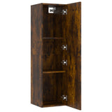 Wall-mounted TV Cabinet Smoked Oak 30.5x30x110 cm 826676