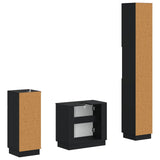 3 Piece Bathroom Cabinet Set HOORN Engineered Wood 3417874