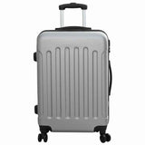 Suitcase with Lock 3 pcs Silver 50 x 31 x 78 cm ABS Plastic 42006237