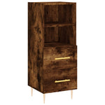 ZNTS Sideboard Smoked Oak 34.5x34x90 cm Engineered Wood 828657