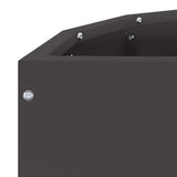 Planter Black 60 x 30 x 35 cm Steel 883696