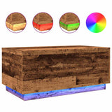 Coffee Table with LED Lights Old Wood 90x50x40 cm 857722