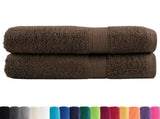 Premium Bath Towels "SOLUND" 2 pcs Brown 100x150 cm 600 gsm 137239
