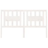 Headboard White 141x4x100 cm Solid Wood Pine 818666