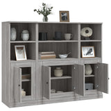 Highboards 3 pcs Grey Sonoma Engineered Wood 3185309