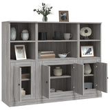 Highboards 3 pcs Grey Sonoma Engineered Wood 3185309