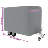 Horse Trailer Cover Grey 396x178x250 cm Non-woven Fabric 4015884