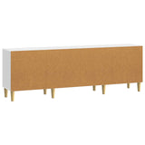 TV Cabinet 150 x 31 x 50 cm High Gloss White Engineered Wood 895149