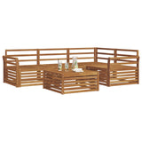 Outdoor Sofa Set 5 pcs Natural Solid Acacia Wood 3373419