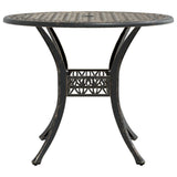 Garden Table Bronze 90x75 cm Cast Aluminium 4002807
