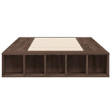 Bed Frame without Mattress Brown Oak 75x190 cm Small Single 3280537