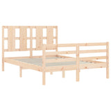 Bed Frame without Mattress 140x200 cm Solid Wood 3194116
