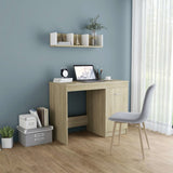 Desk Sonoma Oak 100x50x76 cm Engineered Wood 801799