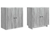 Cabinet Set 2 pcs Grey Sonoma 66 x 34.5 x 90 cm Engineered Wood 3416364