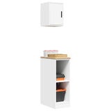 Garage Cabinets 2 pcs White Engineered Wood 3328260