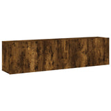TV Cabinets Wall-mounted 2 pcs Smoked Oak 80x30x41 cm 836961