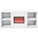 Electric Fireplace White 100 x 37 x 45.5 cm Engineered wood 8020975