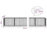 Gabion with 5 mm Wire and 5x10 cm Mesh 1100x100x100 cm 3464848
