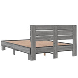 Bed Frame without Mattress Grey Sonoma 120x190 cm Small Double 3280160